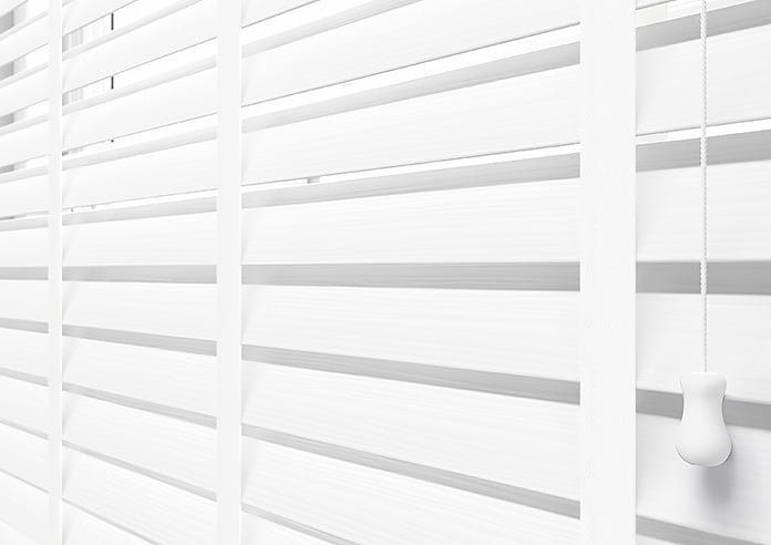 Ecowood Deluxe, Soft White Fine Grain - Motorised Venetian Blind - Image 4